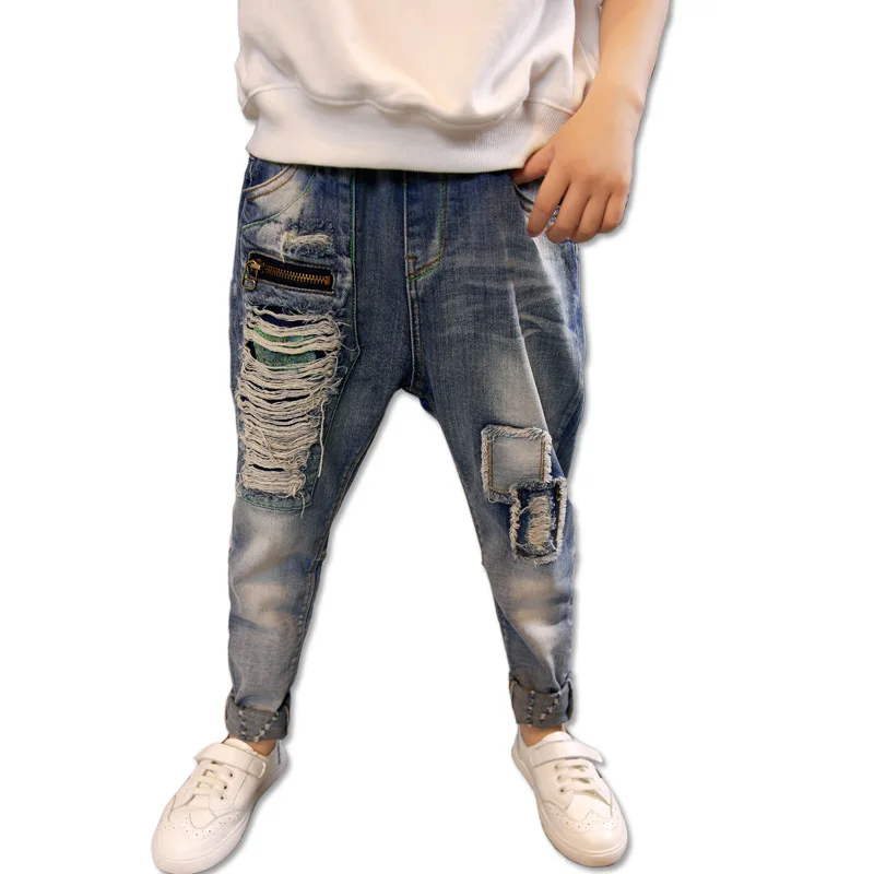New 2019 Boys Hole Jeans Pants Spring Autumn Kids Trousers Fashion Children Clothing Big Boys Denim Pants Casual Ripped Jeans
New 2019 Boys Hole Jeans Pants Spring Autumn Kids Trousers Fashion Children Clothing Big Boys Denim Pants Casual Ripped Jeans