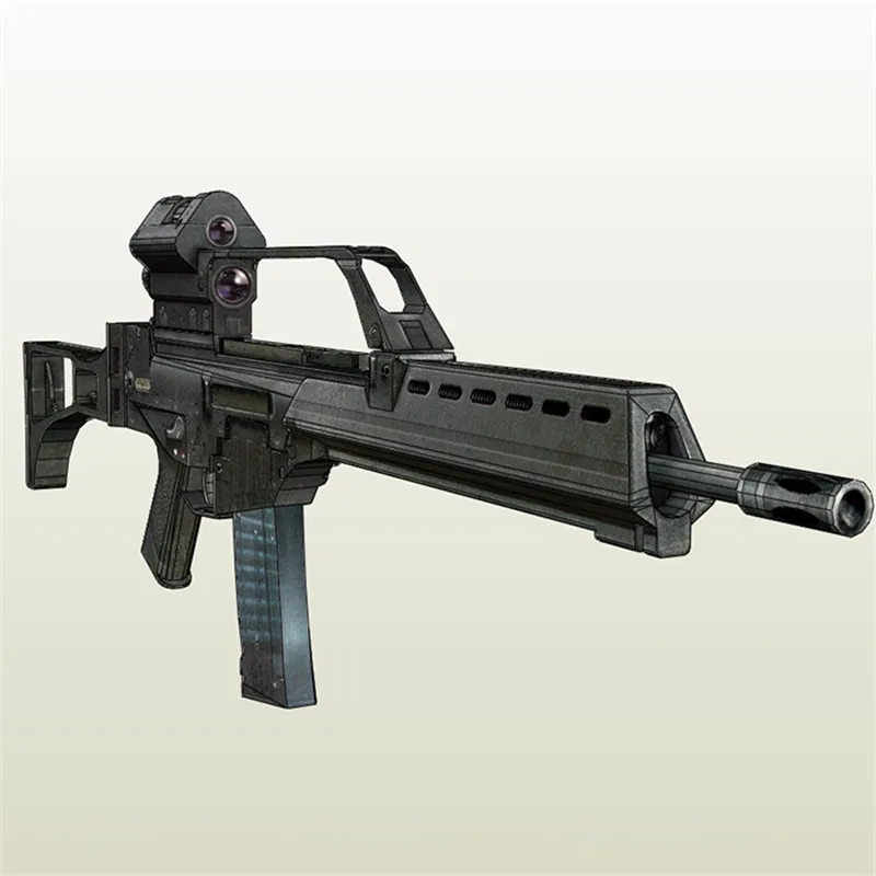 Paper Assault rifle Model Toys Handmade 3D DIY material manual creative Party show props tide Home decorate Gift 100CM
Paper Assault rifle Model Toys Handmade 3D DIY material manual creative Party show props tide Home decorate Gift 100CM