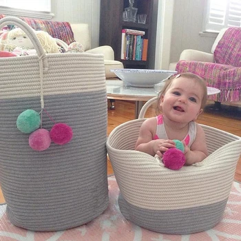 Nordic Style Ins Laundry Basket Cotton Thread Woven Storage Organizer Basket Toy Clothes Organizer Storage Basket Laundry Helper
Nordic Style Ins Laundry Basket Cotton Thread Woven Storage Organizer Basket Toy Clothes Organizer Storage Basket Laundry Helper