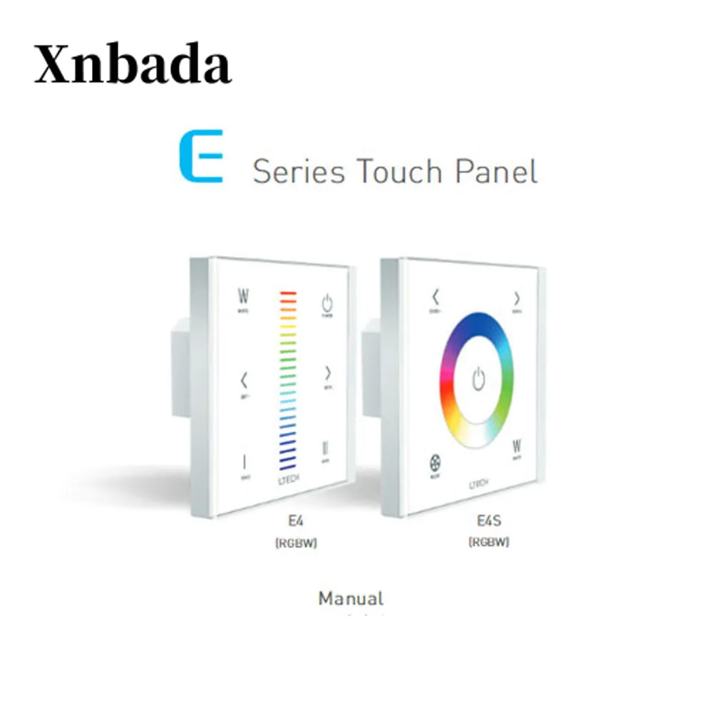 Фото Ltehc E4 E4S DC12V-24V RF 2 4 ГГц 3A X 4CH 12A RGBW светодиодная Сенсорная панель контроллер для | Контролеры RGB (32997622956)