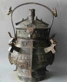 USPS to USA S2575 20" Archaic Chinese Dynasty Bronze Beast Portable Handle Wine Ware Vessel Pot
USPS to USA S2575 20" Archaic Chinese Dynasty Bronze Beast Portable Handle Wine Ware Vessel Pot