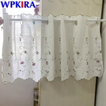 Embroidery Short Curtains Short Kitchen Door Panel Floral Curtain Short Window Curtain Modern Cloth Lace Curtains Flower AD052D3
Embroidery Short Curtains Short Kitchen Door Panel Floral Curtain Short Window Curtain Modern Cloth Lace Curtains Flower AD052D3
