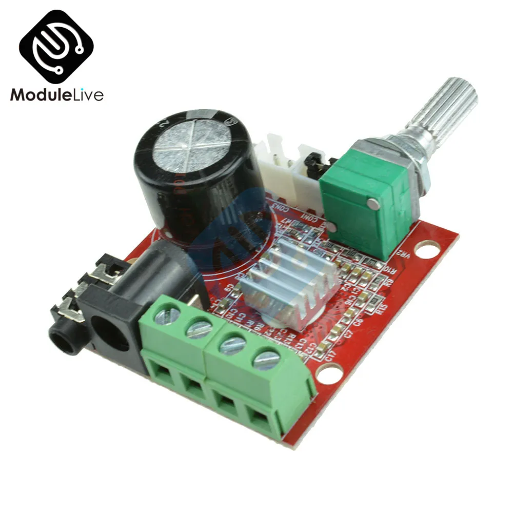 12V Mini Hi-Fi PAM8610 Audio Stereo Amplifier Board 2X10W Dual Channel D Class Module
12V Mini Hi-Fi PAM8610 Audio Stereo Amplifier Board 2X10W Dual Channel D Class Module