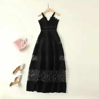 European and American women's clothing 2019 summer new style fashion Sleeveless v-neck Bud silk condole belt Slim dress
European and American women's clothing 2019 summer new style fashion Sleeveless v-neck Bud silk condole belt Slim dress