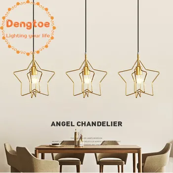 Dengtoe Gold Star Pendant Light for Dining Room Kitchen Island Nordic Pendant Lamp
Dengtoe Gold Star Pendant Light for Dining Room Kitchen Island Nordic Pendant Lamp