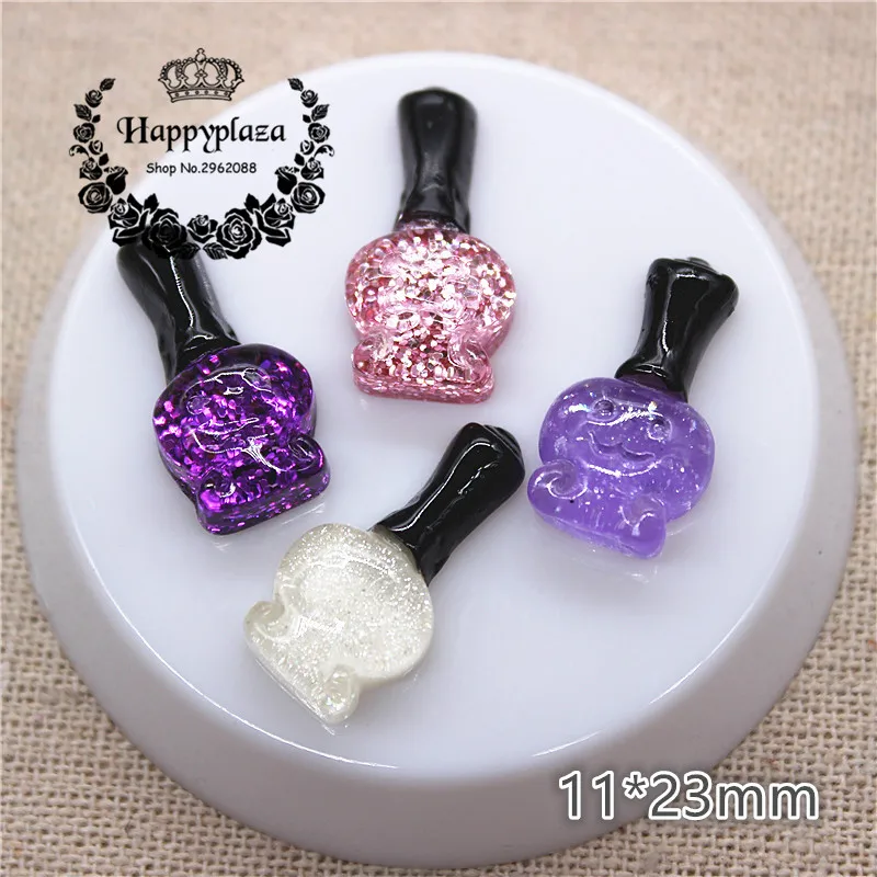 20pcs Kawaii Glitter Resin Nail Polish Bottle Flatback Miniature Art Supply Decoration Charm Craft DIY,11*23mm
20pcs Kawaii Glitter Resin Nail Polish Bottle Flatback Miniature Art Supply Decoration Charm Craft DIY,11*23mm