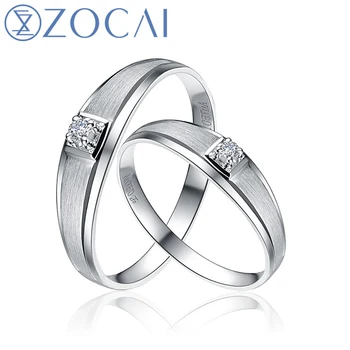 ZOCAI Pretty 0.05 CT in Total I-J / SI Diamond His And Hers Wedding Bands Ring 18K White Gold (AU750) Q00226AB
ZOCAI Pretty 0.05 CT in Total I-J / SI Diamond His And Hers Wedding Bands Ring 18K White Gold (AU750) Q00226AB
