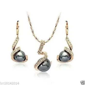 Jewelry wedding yellow gold black shell Pearl Necklace and Earring set>>* watch wholesale Quartz stone CZ crystal
Jewelry wedding yellow gold black shell Pearl Necklace and Earring set>>* watch wholesale Quartz stone CZ crystal