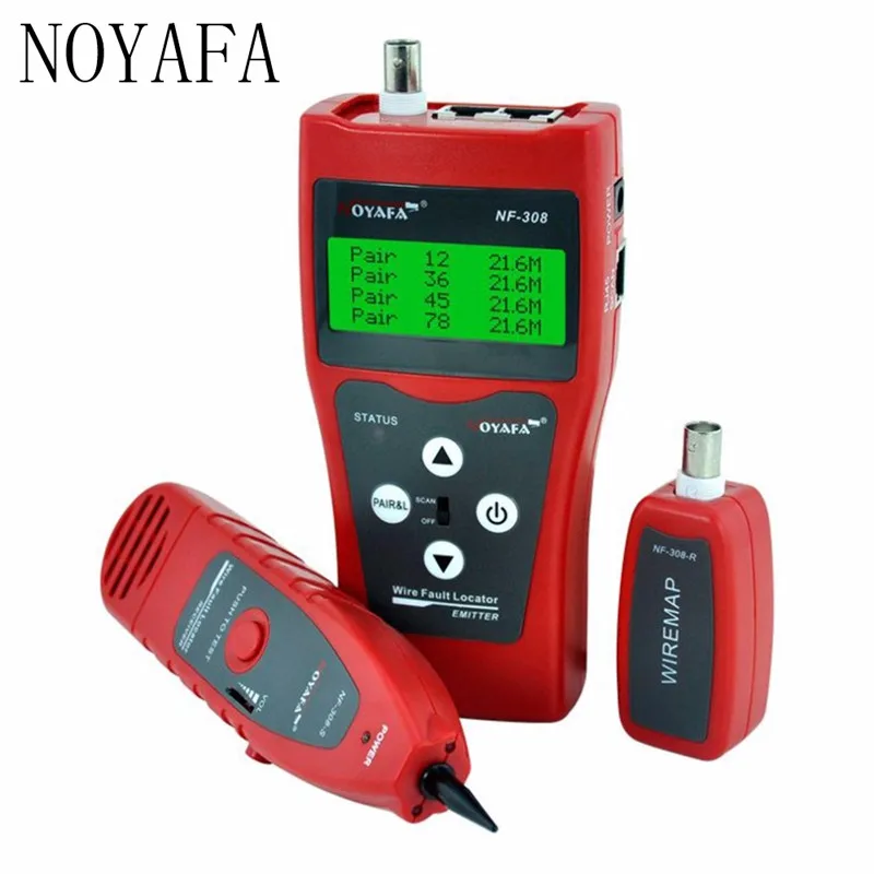 Noyafa NF-308 Multipurpose LCD Display Network Telephone Cable Tester Tracker Line Finder Wire Tester Cable Locator
Noyafa NF-308 Multipurpose LCD Display Network Telephone Cable Tester Tracker Line Finder Wire Tester Cable Locator
