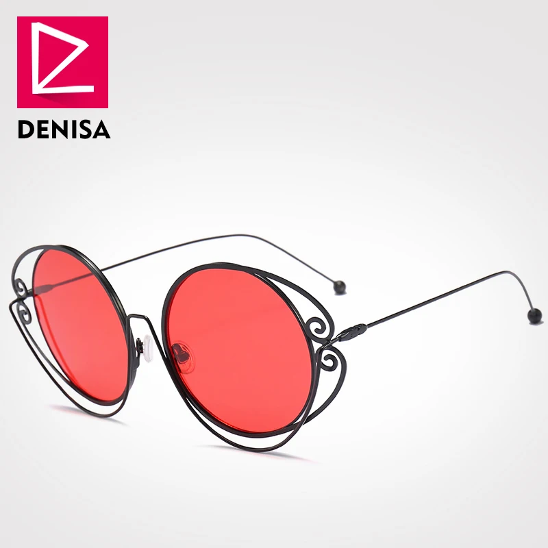 DENISA Brand Vintage Round Sunglasses Women Men Fashion Retro Glasses Round Red Sun Glasses Men gafas de sol mujer UV400 G18608
DENISA Brand Vintage Round Sunglasses Women Men Fashion Retro Glasses Round Red Sun Glasses Men gafas de sol mujer UV400 G18608