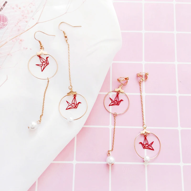 Fashion Long tassel earrings female Contracted temperament cranes asymmetry Pearl earrings geometry dangle earrings for women
Fashion Long tassel earrings female Contracted temperament cranes asymmetry Pearl earrings geometry dangle earrings for women