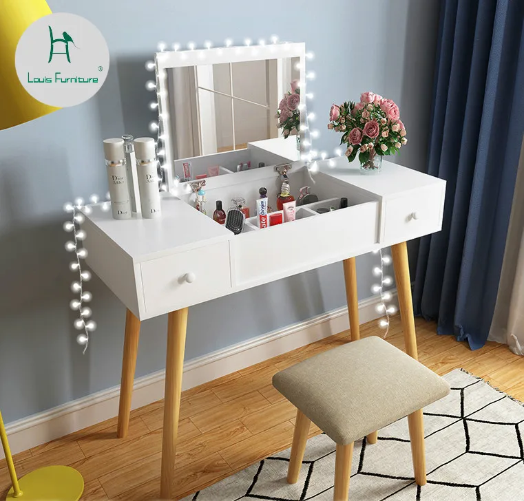 Louis Fashion Dressers Bedroom Mini Modern Minimalist Multifunctional Flip Up Table Scandinavian Mini Makeup Stool
Louis Fashion Dressers Bedroom Mini Modern Minimalist Multifunctional Flip Up Table Scandinavian Mini Makeup Stool