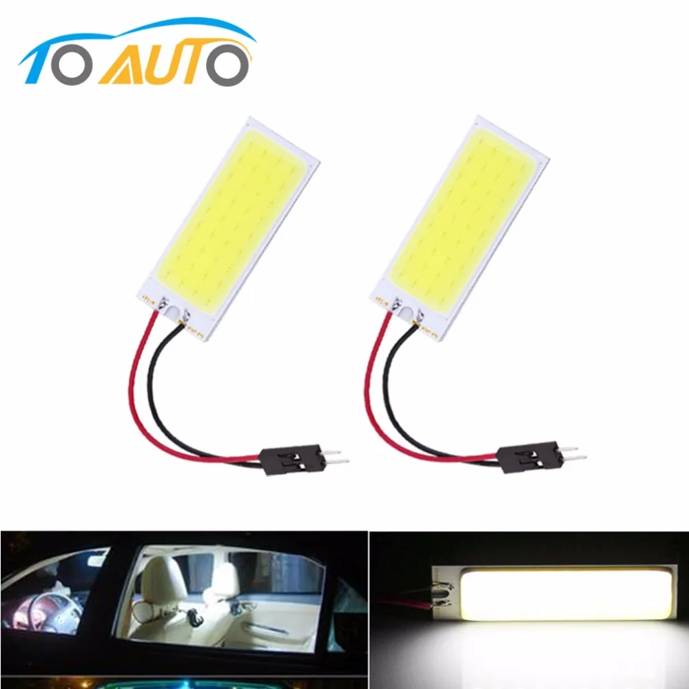 2pcs 6W COB 36 Chip LED Car Panel Interior Light T10 w5w lamp Festoon c5w bulb Dome ba9s Adapter LED Panel car light source 12V
2pcs 6W COB 36 Chip LED Car Panel Interior Light T10 w5w lamp Festoon c5w bulb Dome ba9s Adapter LED Panel car light source 12V