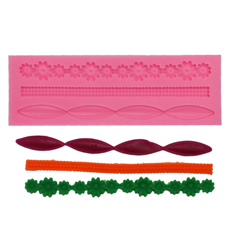 Lace Pattern Border Fondant Decor Silicone Cake Mold Flower Bead Chain Decorative Chocolate Flower Baking Pastry Tool
Lace Pattern Border Fondant Decor Silicone Cake Mold Flower Bead Chain Decorative Chocolate Flower Baking Pastry Tool