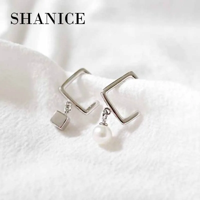 SHANICE 100% 925 Sterling Silver Women's Fashion Personality Asymmetrical Hoop Earring Personal Ceometric Square Earrings Girls
SHANICE 100% 925 Sterling Silver Women's Fashion Personality Asymmetrical Hoop Earring Personal Ceometric Square Earrings Girls