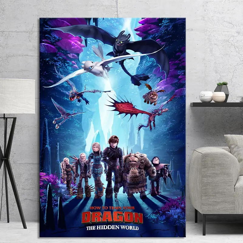How To Train Your Dragon Movie Poster Hiccup Toothless Light Fury Wall Picture Home Decor Wall Art Cartoon Painting Wall Sticker
How To Train Your Dragon Movie Poster Hiccup Toothless Light Fury Wall Picture Home Decor Wall Art Cartoon Painting Wall Sticker