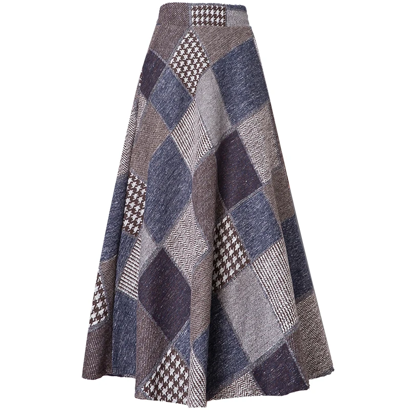 plus size 3XL winter Vintage Plaid Long Woolen Skirts For Women High Waist big swing a-line skirt
plus size 3XL winter Vintage Plaid Long Woolen Skirts For Women High Waist big swing a-line skirt