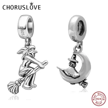 Choruslove Witch Riding Broom Charms 925 Sterling Silver Witch Bead fit Original Pandora Halloween Silver 925 Bracelet
Choruslove Witch Riding Broom Charms 925 Sterling Silver Witch Bead fit Original Pandora Halloween Silver 925 Bracelet