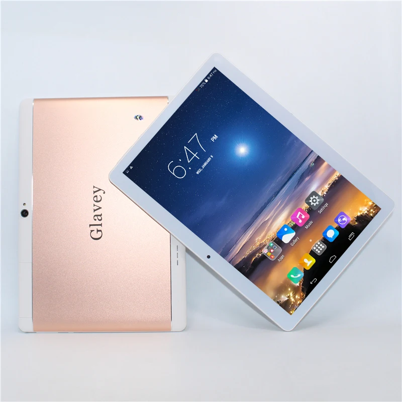 

Sale!Glavey 10.1'' Android 6.0 Tablet PC MTK6582 1280*800 IPS HD Quad Core 3G GSM WCDMA Phone call PC 16G ROM 1G RAM Metal shell