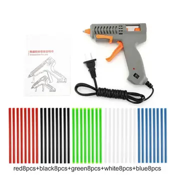 RJ805 60W Grey Hot Melt Glue Gun with 70mm Colorful/Transparent/Blue/Black/Green/Red Glue Stick Kits Bonding Tools Set
RJ805 60W Grey Hot Melt Glue Gun with 70mm Colorful/Transparent/Blue/Black/Green/Red Glue Stick Kits Bonding Tools Set