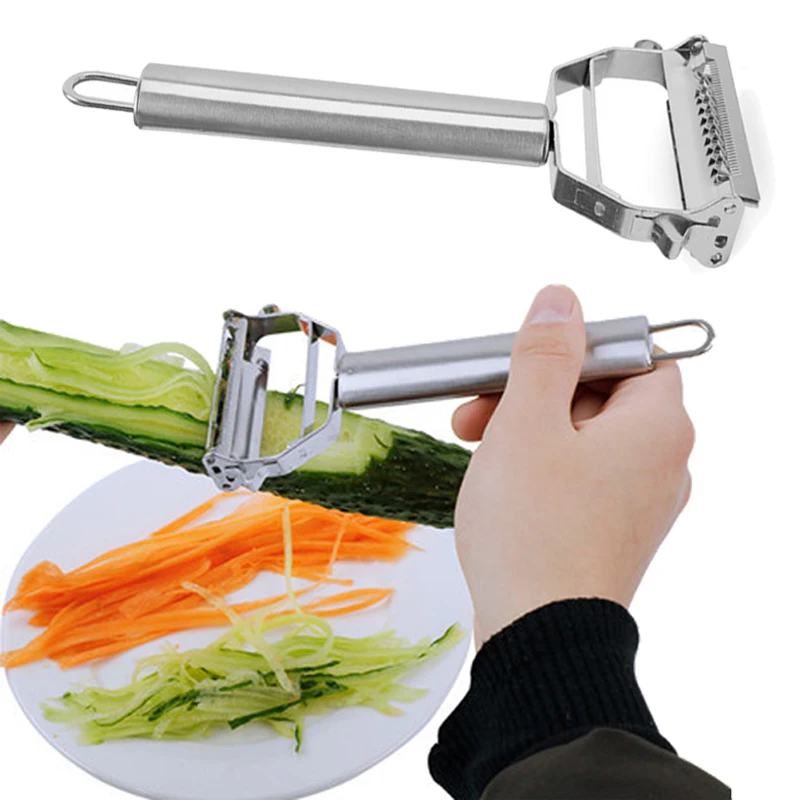 Multifunction Stainless Steel Julienne Peeler eco-friendly meta Vegetable Peeler Double Planing Grater vegetable tools Kitchen
Multifunction Stainless Steel Julienne Peeler eco-friendly meta Vegetable Peeler Double Planing Grater vegetable tools Kitchen