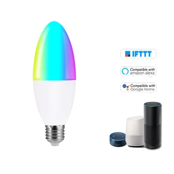 Smart WIFI LED Bulb Color Changing Light Bulb Smart Home LED Candle Bulb Remote/Voice Control Compatible with Alexa Google Home
Smart WIFI LED Bulb Color Changing Light Bulb Smart Home LED Candle Bulb Remote/Voice Control Compatible with Alexa Google Home