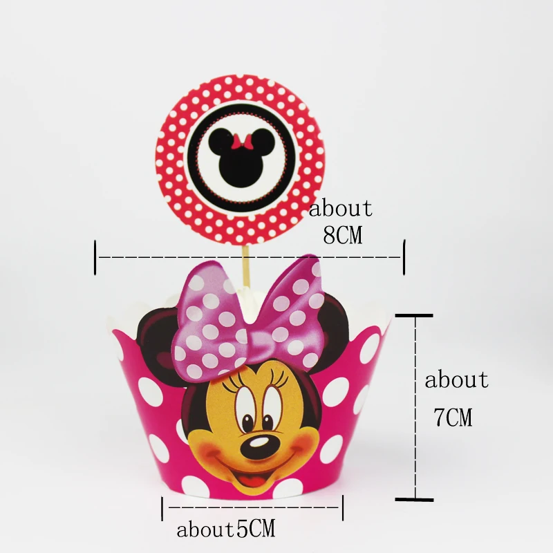 12pcs Wrappers 12 pcs Toppers Red Minnie Mouse Paper Cupcake Wrappers Toppers for Kids Birthday Party Decoration Cakecup Toppers
12pcs Wrappers 12 pcs Toppers Red Minnie Mouse Paper Cupcake Wrappers Toppers for Kids Birthday Party Decoration Cakecup Toppers
