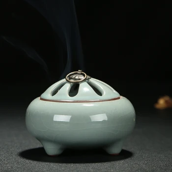 Ornaments ceramic Buddha incense burner incense road of tea accessories three-foot GE antique incense incense
Ornaments ceramic Buddha incense burner incense road of tea accessories three-foot GE antique incense incense