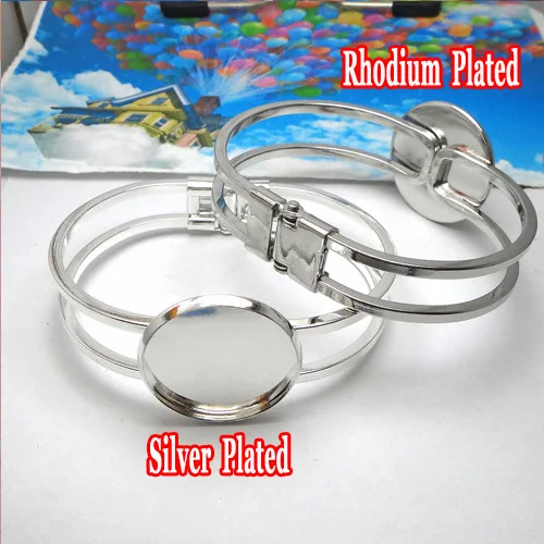 2pcs 65*60mm Wholesale-Min ,Silver Plated/Rhodium Plated Bracelets&Bangles with inner 25mm Bezel Setting Tray for Cabochons
2pcs 65*60mm Wholesale-Min ,Silver Plated/Rhodium Plated Bracelets&Bangles with inner 25mm Bezel Setting Tray for Cabochons