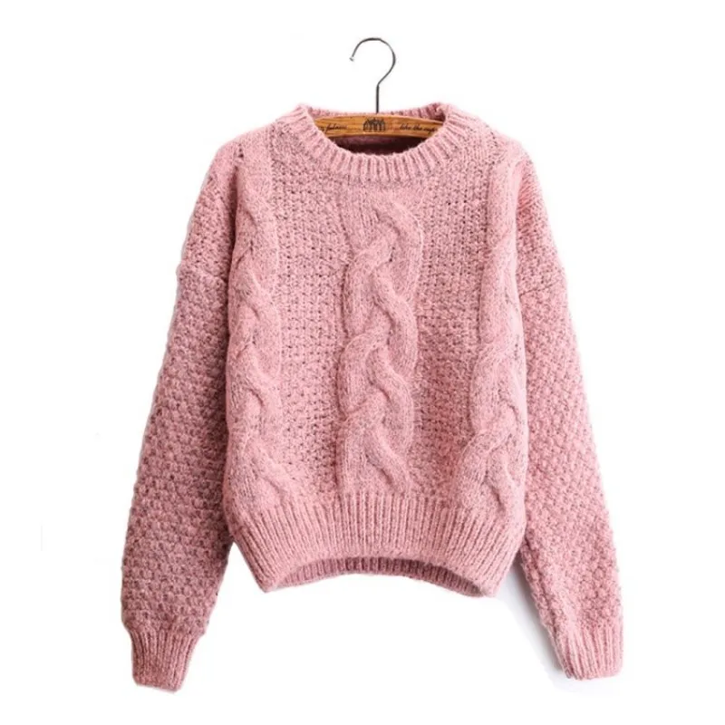 Women Sweaters Warm Pullover and Jumpers Crewneck Mohair Pullover Twist Pull Jumpers Autumn 2018 Knitted Sweaters Christmas
Women Sweaters Warm Pullover and Jumpers Crewneck Mohair Pullover Twist Pull Jumpers Autumn 2018 Knitted Sweaters Christmas