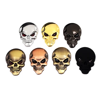 7 colors 3D Cool Car styling Metal Skull Skeleton Devil 3D Chrome Auto Emblem Badge Decal Motorcycle Car Stickers Accessories
7 colors 3D Cool Car styling Metal Skull Skeleton Devil 3D Chrome Auto Emblem Badge Decal Motorcycle Car Stickers Accessories