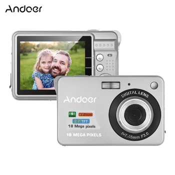 

Andoer 18M 720P HD Digital Camera Video Camcorder with 2pcs Rechargeable Batteries 8X Digital Zoom Anti-shake 2.7inch LCD