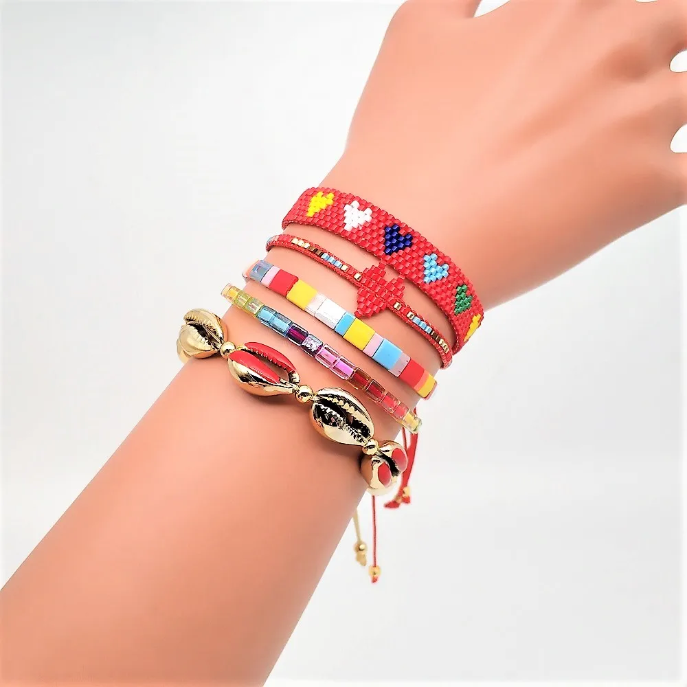 Go2boho Tila Beads Bracelet Women Delica MIYUKI Pulseras Mujer 2019 Summer Jewelry Boho Handmade Gold Punk Shell Heart Bileklik
Go2boho Tila Beads Bracelet Women Delica MIYUKI Pulseras Mujer 2019 Summer Jewelry Boho Handmade Gold Punk Shell Heart Bileklik
