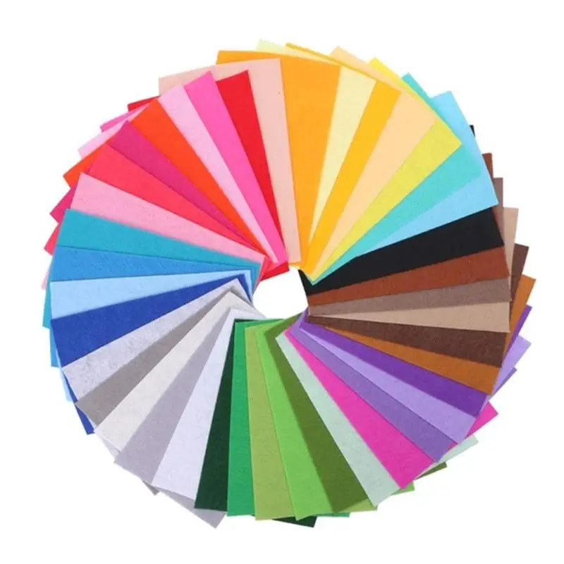 40pcs/set Colorful Non-Woven Polyester Cloth Felt Fabric DIY Bundle for Sewing Doll Handmade Craft Thick Home Decor Crafts
40pcs/set Colorful Non-Woven Polyester Cloth Felt Fabric DIY Bundle for Sewing Doll Handmade Craft Thick Home Decor Crafts