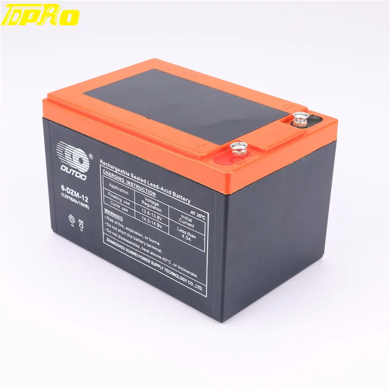 Аккумулятор TDPRO 6DZM12 Bateria Moto 12 В 15 Ач для электрических/мобильных скутеров косилок