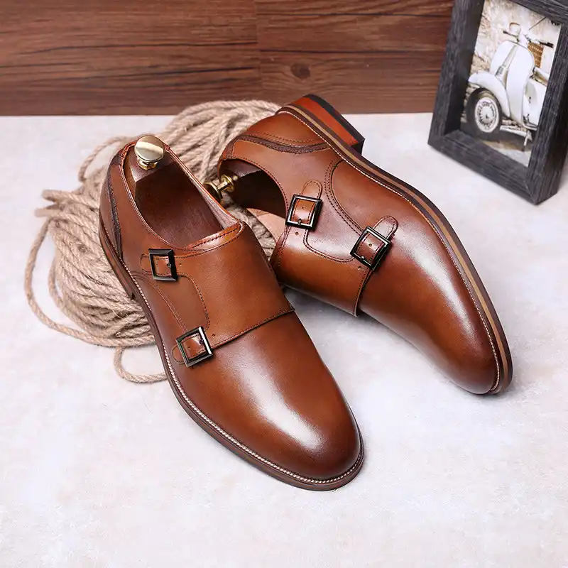 DESAI Brand Men Shoes Genuine Leather 