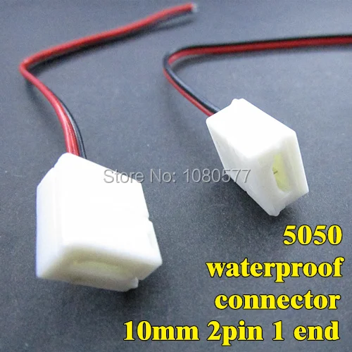 New 50pcs/lot 5050 led strip waterproof connector 10mm 2pin 1 end connector for 5050 5630 5730 single color led strip
New 50pcs/lot 5050 led strip waterproof connector 10mm 2pin 1 end connector for 5050 5630 5730 single color led strip