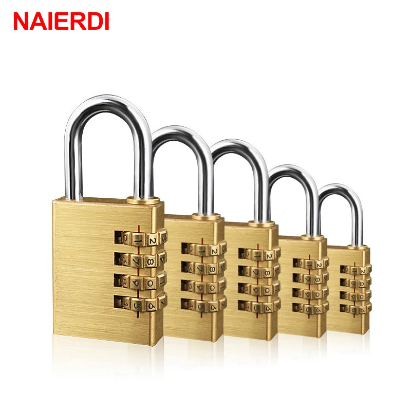 NAIERDI High Security Solid Brass Anti-Drill Lock Digital Combination Password Lock Travel Luggage Code Padlock Suitcase Locks
NAIERDI High Security Solid Brass Anti-Drill Lock Digital Combination Password Lock Travel Luggage Code Padlock Suitcase Locks