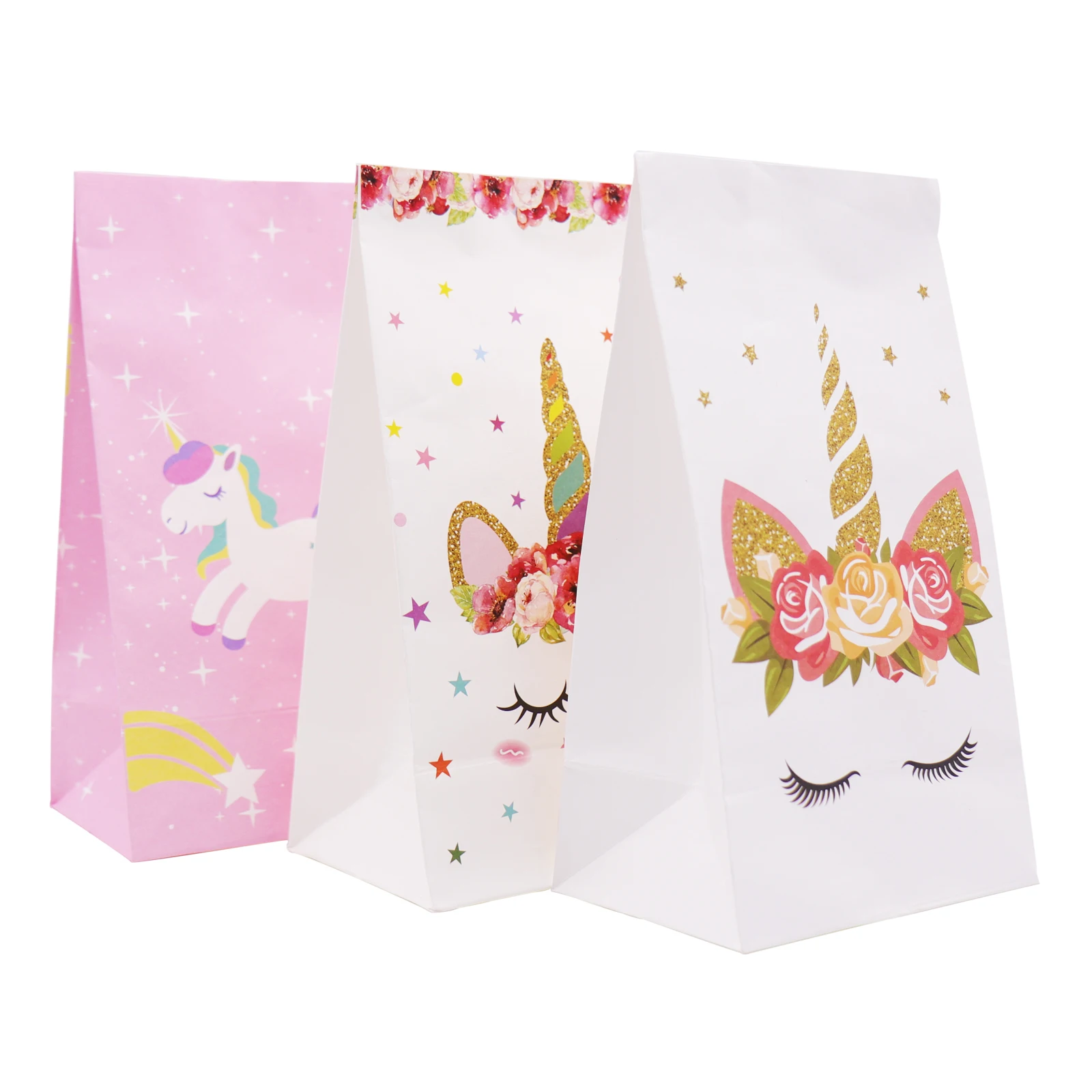 (8x12x20.5cm) 10pcs Unicorn Kraft paper package bag birthday party candy bag Kids party favor snack gift bags Party decoration
(8x12x20.5cm) 10pcs Unicorn Kraft paper package bag birthday party candy bag Kids party favor snack gift bags Party decoration