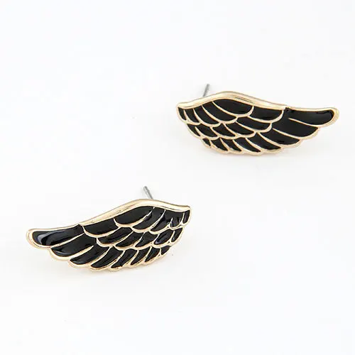 LEMOER Fashion Boutique Sweet Feather Wings Stud Earrings For Boy Women Angel Wings Earrings Black White Pink Colors Earrings
LEMOER Fashion Boutique Sweet Feather Wings Stud Earrings For Boy Women Angel Wings Earrings Black White Pink Colors Earrings
