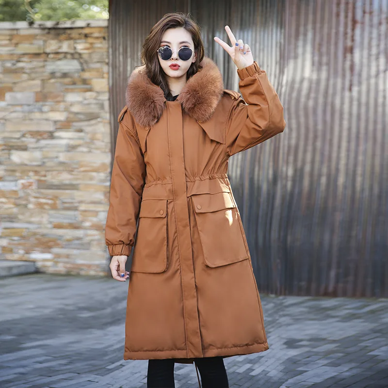 Long Down cotton pad 2019 winter new fashion big Environmenta fur collar hooded detachable thicker warm cotton coats wq2451
Long Down cotton pad 2019 winter new fashion big Environmenta fur collar hooded detachable thicker warm cotton coats wq2451
