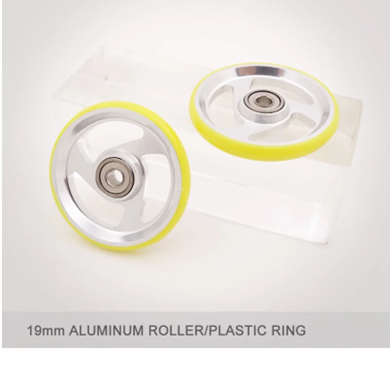 1 set of 19mm aluminium ball race rollers with hard plastic side ring many color for tamiya mini 4wd racing car 1/32 scale
1 set of 19mm aluminium ball race rollers with hard plastic side ring many color for tamiya mini 4wd racing car 1/32 scale
