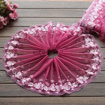 Free shipping 2yards/lot 21cm wide Embroidered Tulle Lace trim mesh lace trim ~Magenta Haze+Pink + White~beautiful~
Free shipping 2yards/lot 21cm wide Embroidered Tulle Lace trim mesh lace trim ~Magenta Haze+Pink + White~beautiful~