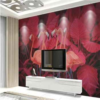beibehang wall papers home decor Custom wallpaper roll red tropical flamingo photo wallpaper background wall decoration mural
beibehang wall papers home decor Custom wallpaper roll red tropical flamingo photo wallpaper background wall decoration mural