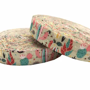 10y 15mm Cactus Lotu Flowers Printed Fold Over Elastic DIY Head Wear FOE Ribbon for Girls Bracelet Sewing Decoration Accessoise
10y 15mm Cactus Lotu Flowers Printed Fold Over Elastic DIY Head Wear FOE Ribbon for Girls Bracelet Sewing Decoration Accessoise