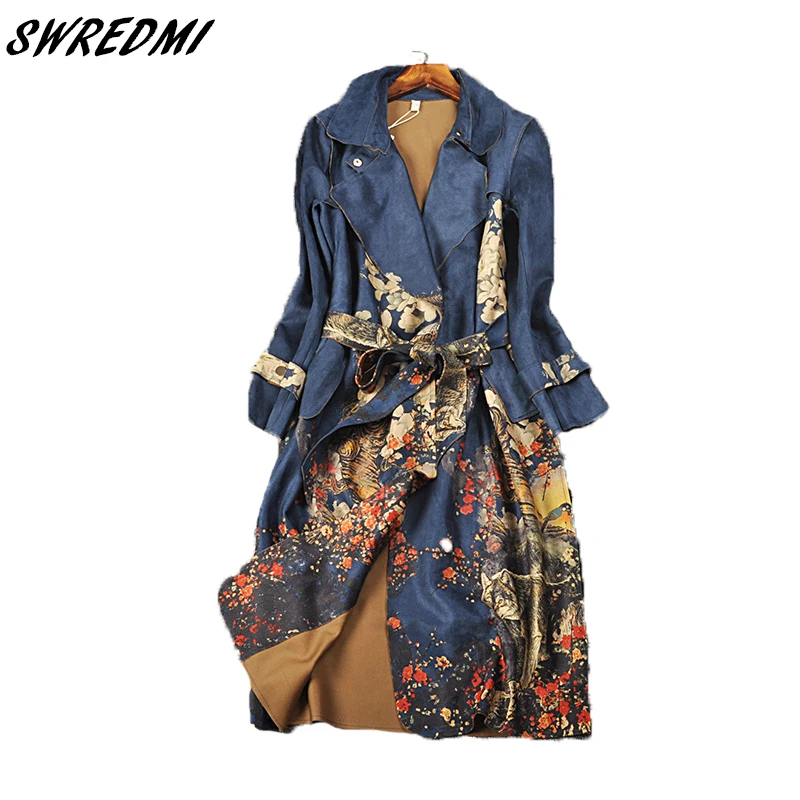 SWREDMI New Fashion Spring And Autumn Women Print Trench Windbreaker Europe America Fashion Trend Office Lady Casual Long Trench
SWREDMI New Fashion Spring And Autumn Women Print Trench Windbreaker Europe America Fashion Trend Office Lady Casual Long Trench