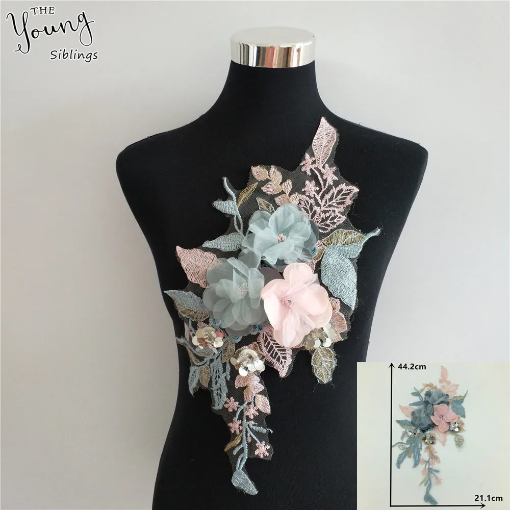 New arrive 3D Embroidery Applique Trim Lace Fabric Tulle Lace Collar Sequin DIY Lace Neckline Craft Clothing Accessoires YL1559
New arrive 3D Embroidery Applique Trim Lace Fabric Tulle Lace Collar Sequin DIY Lace Neckline Craft Clothing Accessoires YL1559