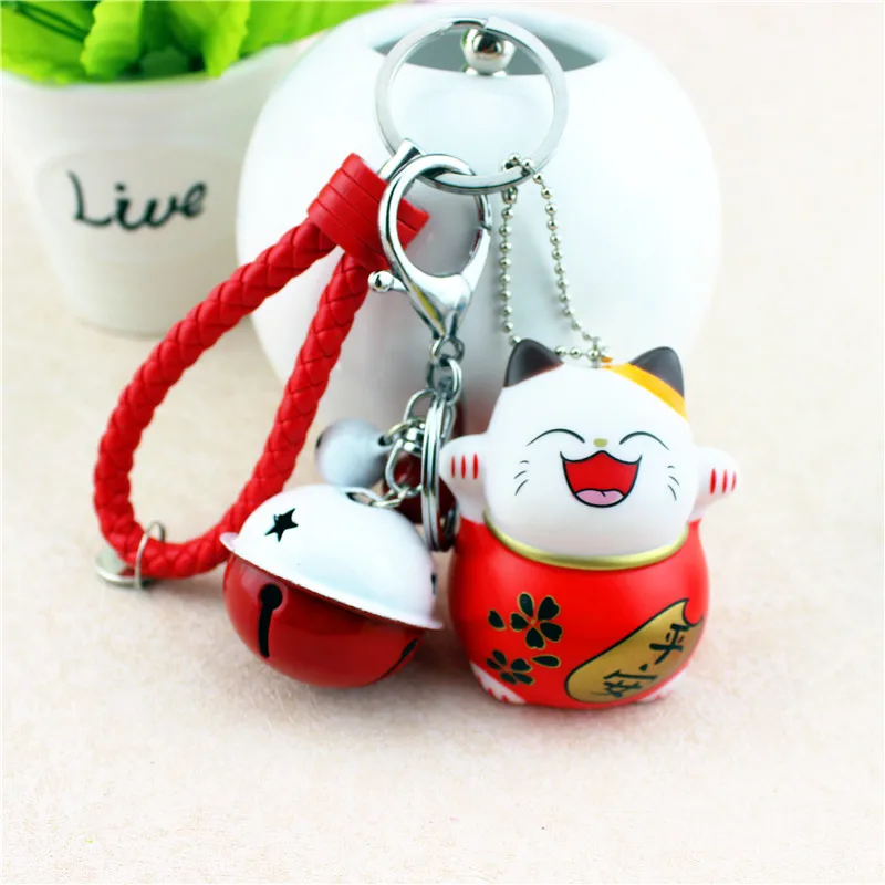 Cute Leather Rope Key Chain Lucky Cat Bells Keychain for Car Key Ring Women Charms Bag Pendant Key Ring Girl Gift Purse Jewelry
Cute Leather Rope Key Chain Lucky Cat Bells Keychain for Car Key Ring Women Charms Bag Pendant Key Ring Girl Gift Purse Jewelry