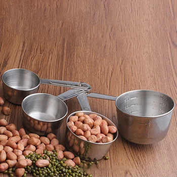 4 Pcs/Set Stain Steel Measuring Cups For Baking Graduated Metal Handle Kitchen Measuring Tool
4 Pcs/Set Stain Steel Measuring Cups For Baking Graduated Metal Handle Kitchen Measuring Tool