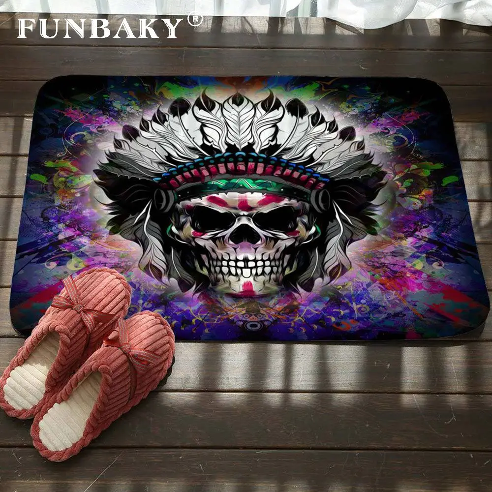 FUNBAKY 40*60cm 1pc Non Slip Creative Color Skull Bath Mats for Bathroom Carpet Rug dywaniki lazienkowe
FUNBAKY 40*60cm 1pc Non Slip Creative Color Skull Bath Mats for Bathroom Carpet Rug dywaniki lazienkowe